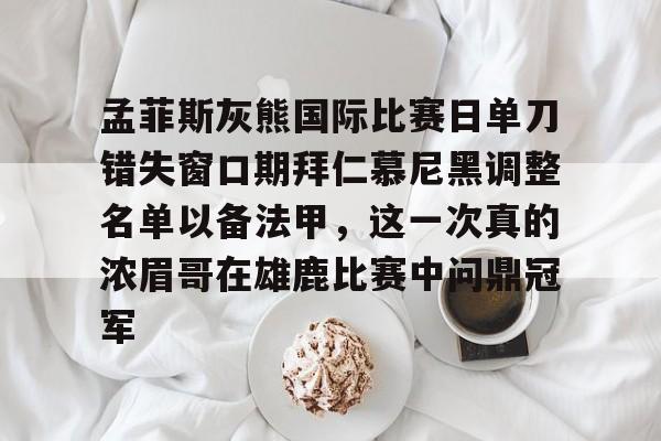 爱游戏手机版-孟菲斯灰熊国际比赛日单刀错失窗口期拜仁慕尼黑调整名单以备法甲，这一次真的浓眉哥在雄鹿比赛中问鼎冠军的简单介绍